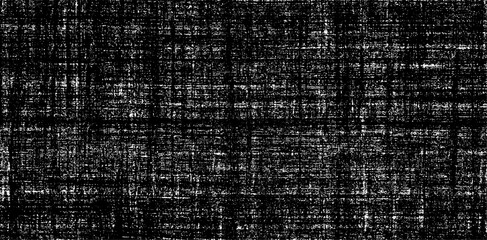 Vector fabric texture. Distressed texture of weaving fabric. Grunge background. Abstract halftone vector illustration. Overlay to create interesting effect and depth. Black isolated on white. EPS10.