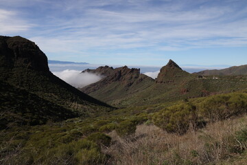 Blick auf La Gomera von Teneriffa