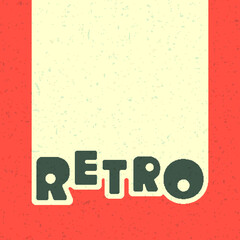 Retro background with vintage grunge texture. Vector illustration.