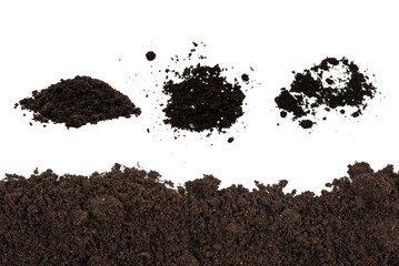 Black land for plant background.