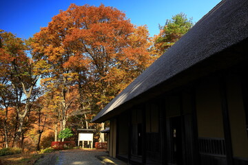 岩手県北上市　紅葉のみちのく民俗村