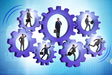 Fototapeta na wymiar Business people in teamwork concept