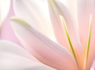 pink lily closeup