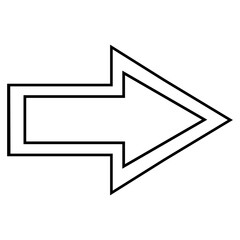 Arrow icon vector. Pointer illustration sign. Direction symbol or logo.
