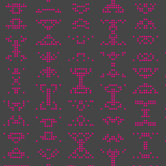 Abstract Color Halftone Dots generative art background illustration