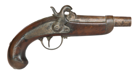 Petit pistolet ancien de collection	