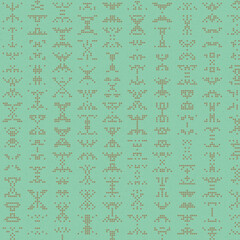 Abstract Color Halftone Dots generative art background illustration