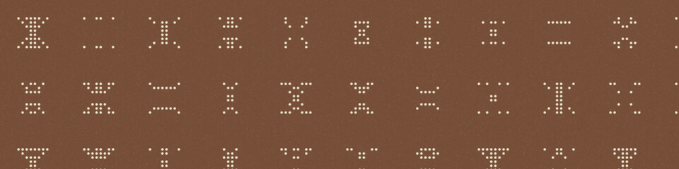 Abstract Color Halftone Dots generative art background illustration
