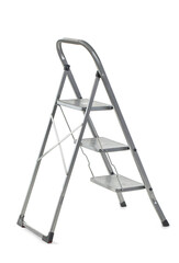 Maintenance ladder on white background