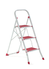 Maintenance ladder on white background