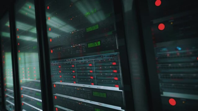 IT engineering, rack servers in the modern data center.	
