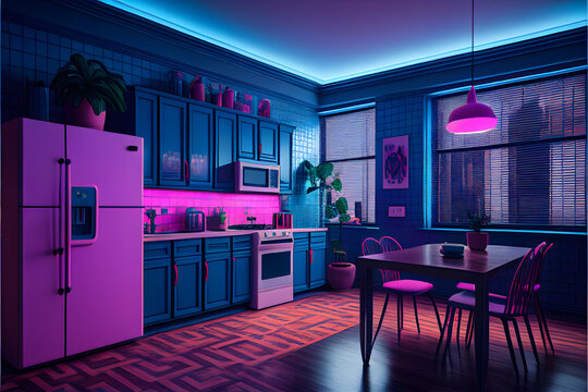 Room With A Dramatic Lighting