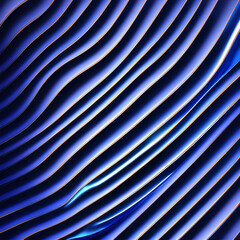 Blue abstract background with shiny lines and lights - generative ai