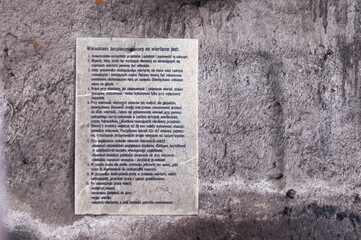 Old abandoned brick industrial building