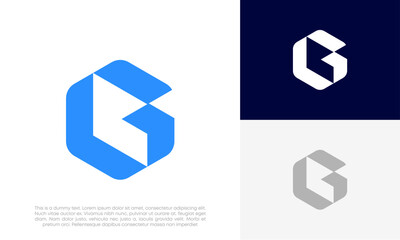 G letter logo initial modern design vector