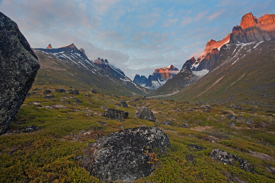Glacial Valley, Uli Base Camp, Tasermiut Fjord, near Nanortalik, Greenland.
