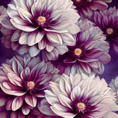 Obraz premium Vintage bouquet of beautiful flowers . Floral background. Baroque old fashion style. Natural pattern wallpaper or greeting card ,made with Generative AI