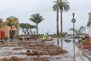 Bomb cyclone causes severe storm and flood damage in Sanya Cruz County, CA, USA on January 5, 2023; storm kills 2. © Rosangela Perry