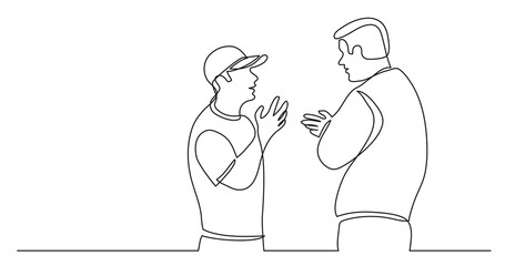 two standing men talking arguing - PNG image with transparent background