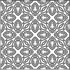 Stylish texture with figures from lines.
Abstract geometric black and white pattern for web page, textures, card, poster, fabric, textile. Monochrome graphic repeating design. 