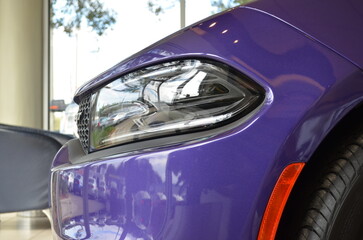 headlight of a car