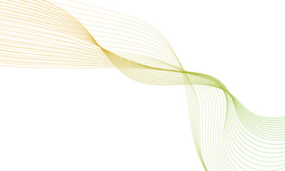 Abstract colorful wave element for design. Digital frequency track equalizer. Stylized line art background.Vector illustration.Wave with lines created using blend tool.Curved wavy line, smooth stripe