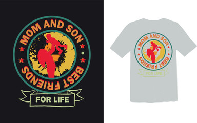 moom and son... t shirt design concept