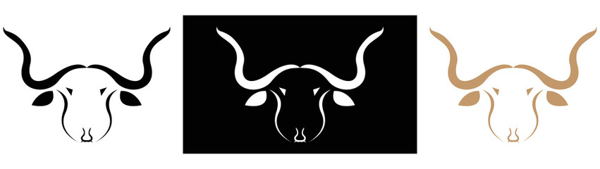 buffalo logo icon vector illustration