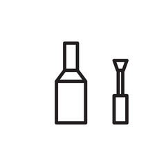 nail paint vector for website symbol icon presentation