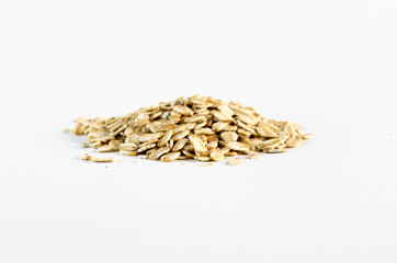 Avena en fondo blanco