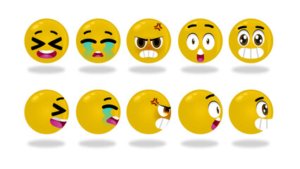 Emoji vector set