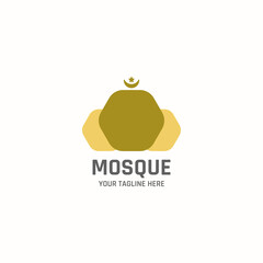 Mosque logo with three hexagons.