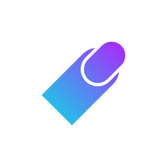 finger nail vector for website symbol icon presentation