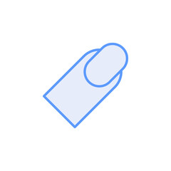 finger nail vector for website symbol icon presentation