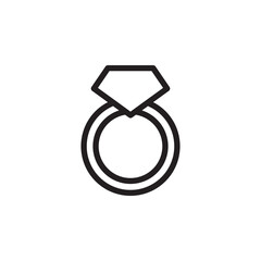 diamond ring vector for website symbol icon presentation