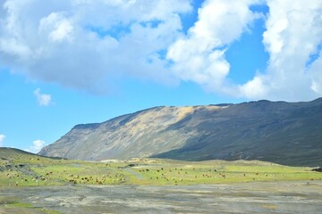 landscape with sky and clouds