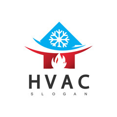 Air Conditioning Logo, HVAC Icon