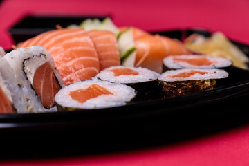 sushi with salmon