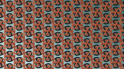 Retro Geometrical colorful pattern art to be used as (Background, Texture, Decoration, Wallpaper, Cover, Desktop)