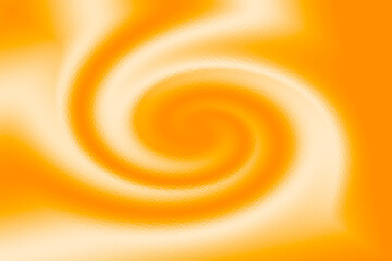 Abstract swirl shaped resource graphic in warm colors.