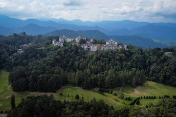 Naklejka premium greenery villages at malaysia