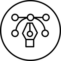 pen tool icon, stock vector, logo isolated on white background..eps