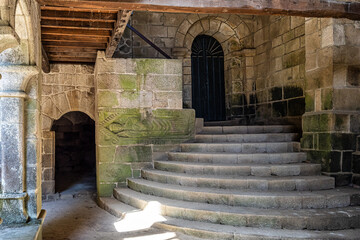 The romanesque gothic monastery of Santo Estevo de Ribas de Sil at Nogueira de Ramuin, Galicia in Spain