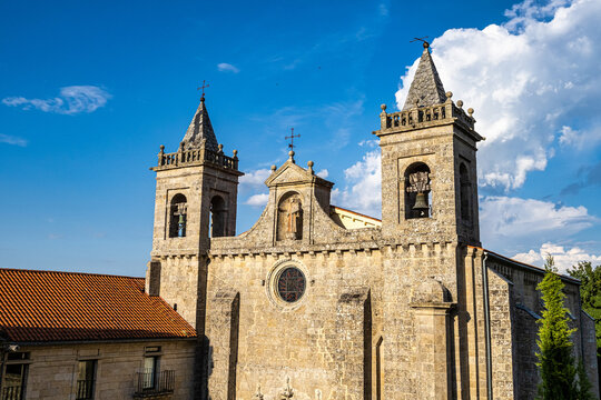 The romanesque gothic monastery of Santo Estevo de Ribas de Sil at Nogueira de Ramuin, Galicia in Spain