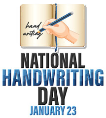 National Handwriting Day Banner Design