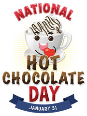 National Hot Chocolate Day Banner Design