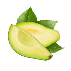 Avocado isolated on transparent background