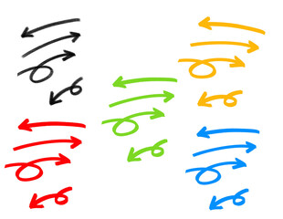 矢印セット　カラフル