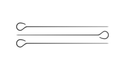 The best Kabob Skewers simple color flat icon. Vector illustration in trendy style. Editable graphic resources for many purposes.