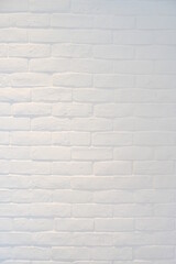 white brick wall background, interior design